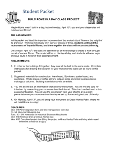 Rome Construction Project Student Packet