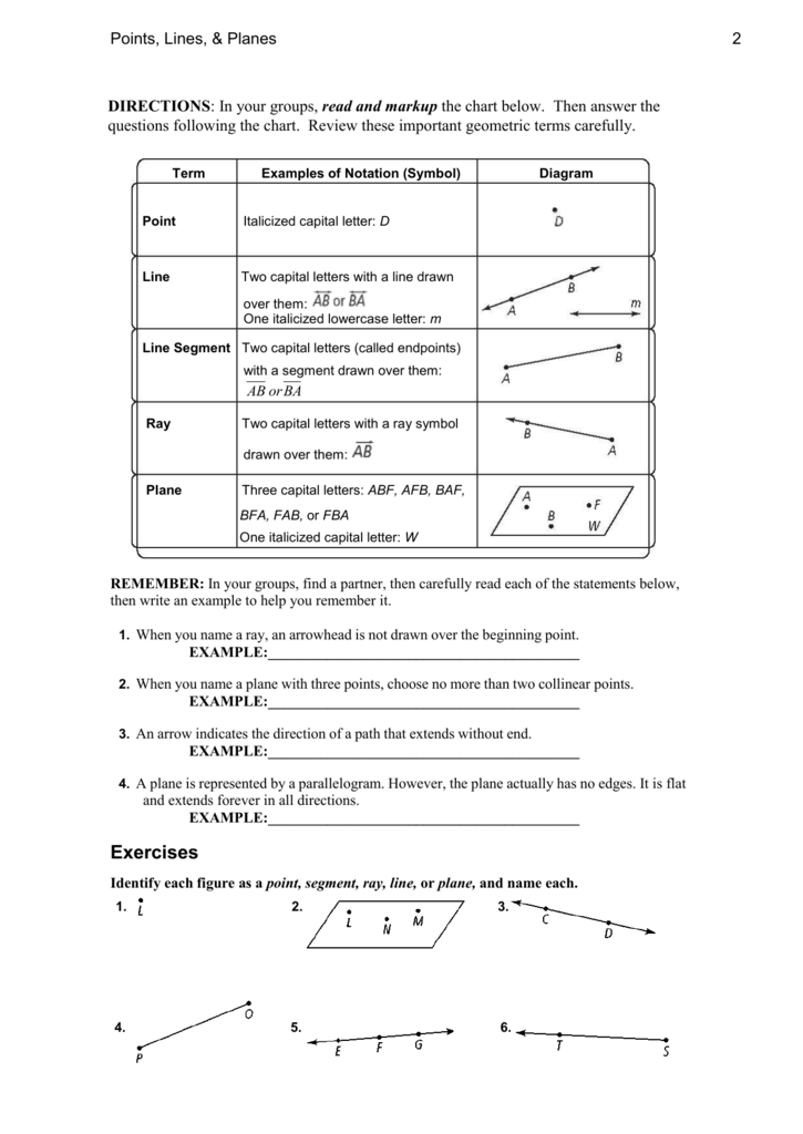 Points Lines And Planes Test