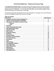 Pregnancy Summary Page