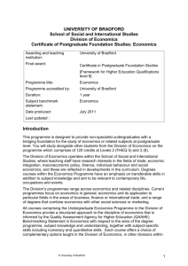 CPGFS-Economics_Prog.. - University of Bradford