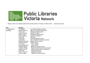 12 March 2015 - Public Libraries Victoria Network