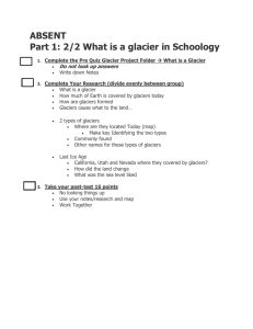 2/2 What is a glacier?