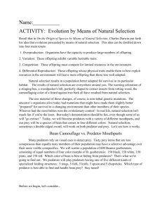 Name:______ ACTIVITY: Evolution by Means of Natural Selection