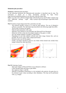 Dalmatian plot procedure Protocol 1: Dalmatian plot procedure. In