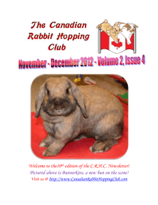 Featured in Previous Issues - The Canadian Rabbit Hopping Club
