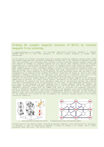 Probing the complex magnetic structure of BaVS 3 by resonant