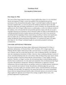 Penultimate Draft Encyclopedia of Global Justice Peter Singer (b