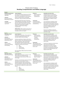 Wolves-Non-fiction-L.. - Australian Curriculum Lessons