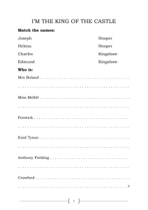 Kingshaw's Misery in I'm the King of the Castle Free Essay Example