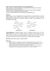 Study Towards Asymmetric Synthesis of 3-epi-Eupomatilone