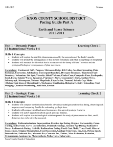 Earth Science - Knox County Public Schools