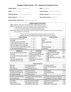SST Request for Assistance Form