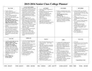 to view the Senior Calendar for 2015-2016