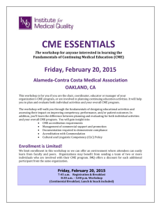 CME Essentials February 2015 brochure