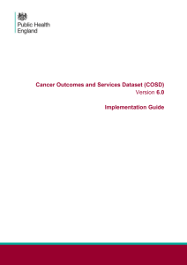 Cancer Outcomes and Services Dataset