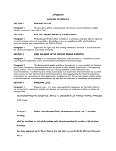 ARTICLE VII - Town of Quartzsite