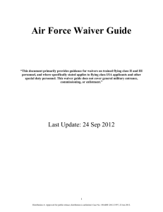 Air Force Waiver Guide - Oops! This Content is Members Only
