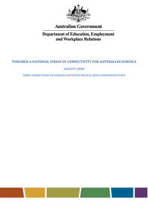 towards a national vision of connectivity for australian schools