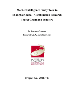 Market Intelligence Study Tour to Shanghai China
