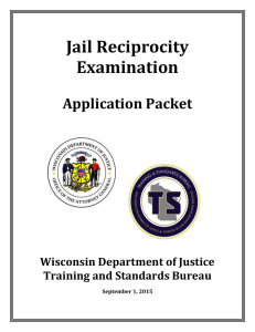 Jail Reciprocity Exam Application