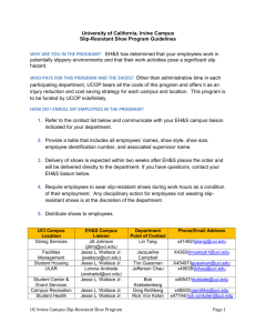 Slip-Resistant Shoe Program Guidelines