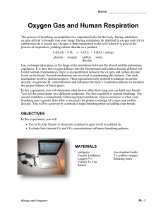 Oxygen Gas and Human Respiration