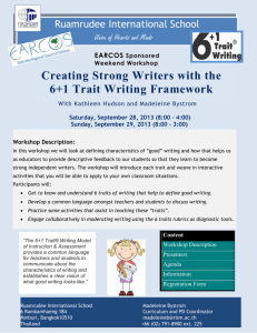 Creating Strong Writers with the 6+1 Trait Writing Framework