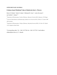 Evidence-based Medicinal Value of Rudbeckia hirta L. Flowers