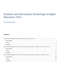 Comments - ERAU Office of Institutional Research