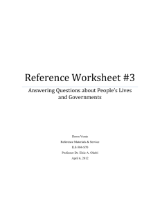 Reference Worksheet #3