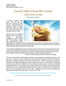 Saint John Paul the Great His Five Loves By Jason Evert