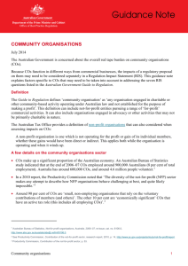 Community organisations