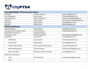 PTSA Committees