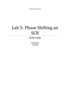 Lab 5: Phase Shifting an SCR