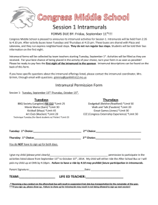Intramural Permission Form Session 1