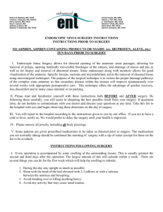 endoscopic sinus surgery instructions