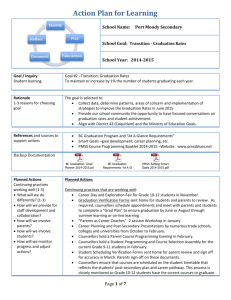 APL Report -Goal 2 Transition -Graduation Rates, June 5