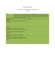 Common Core Algebra Unit 6