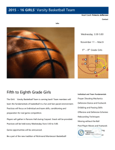 Girls` Varsity Basketball