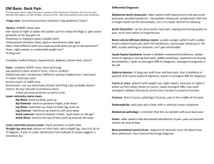 Back Pain Show Notes (Word Format)