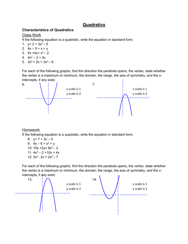 Quadratics