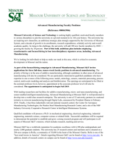 Advanced Manufacturing Faculty Positions (Reference #00061906