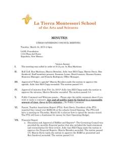 La Tierra Minutes 3 24 15 - La Tierra Montessori School