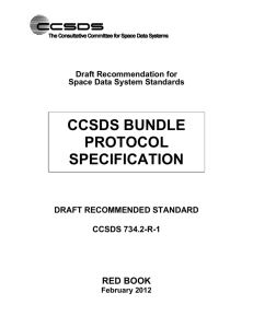 CCSDS Bundle Protocol Specification
