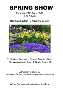 Spring Show 2015 - Howth & Sutton Horticultural Society