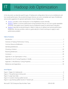 Overview of Hadoop Performance Tuning