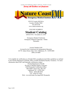 Student Catalog - Nature Coast EMS