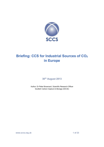 CCSforIndustrialSourcesofCO2inEurope