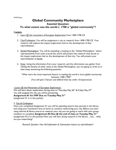 To what extent was the world c. 1700 a “global community”?