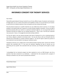 informed consent for therapy